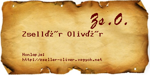 Zsellér Olivér névjegykártya