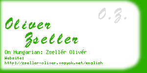 oliver zseller business card